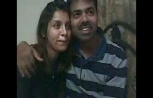 Indian couple on webcam