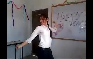 Indian girl dance in college