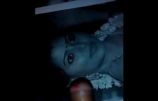 Indian Guy cumshot on actress Sneha Face