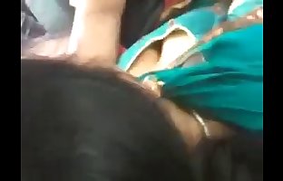 Indian MILF's Cleavage in a Bus