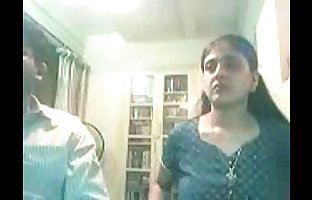 Tndian Couple On Webcam